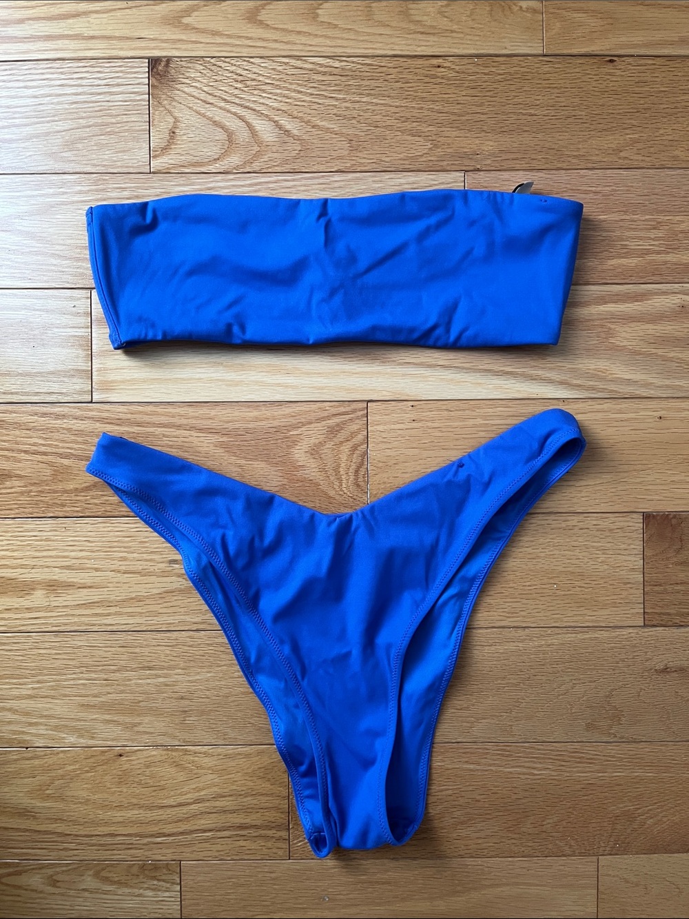 Strapless Royal Blue Bikini Set - Women's Swim size S new